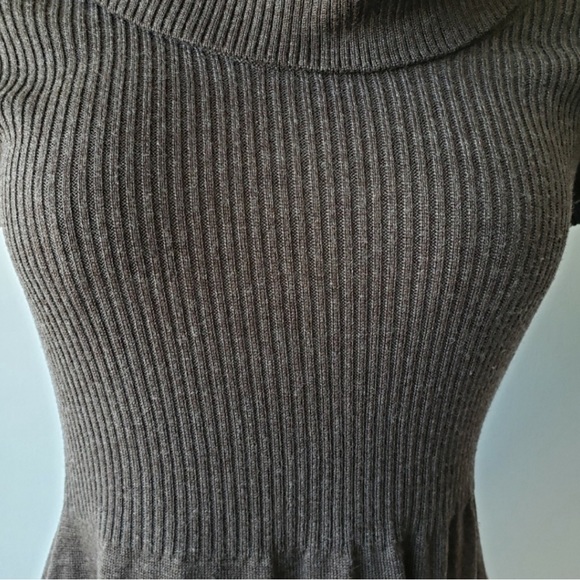 HOST PICK! Calvin Klein Sweater Cowl Neck Midi Dress, Chocolate Brown, Medium - Picture 2 of 4
